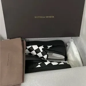 Bottega Veneta NIB Size 39 Checkered Dodger Intrecciato Leather Slip On Sneakers Bottega Veneta | Shoes | Bottega Veneta Nib Size 39  main image 3